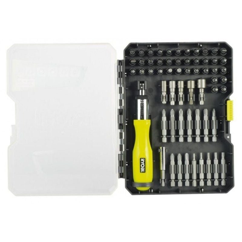 Estuche de 59 Puntas para Atornillar Ryobi RAK59SD / Incluye Destornillador - изображение 2