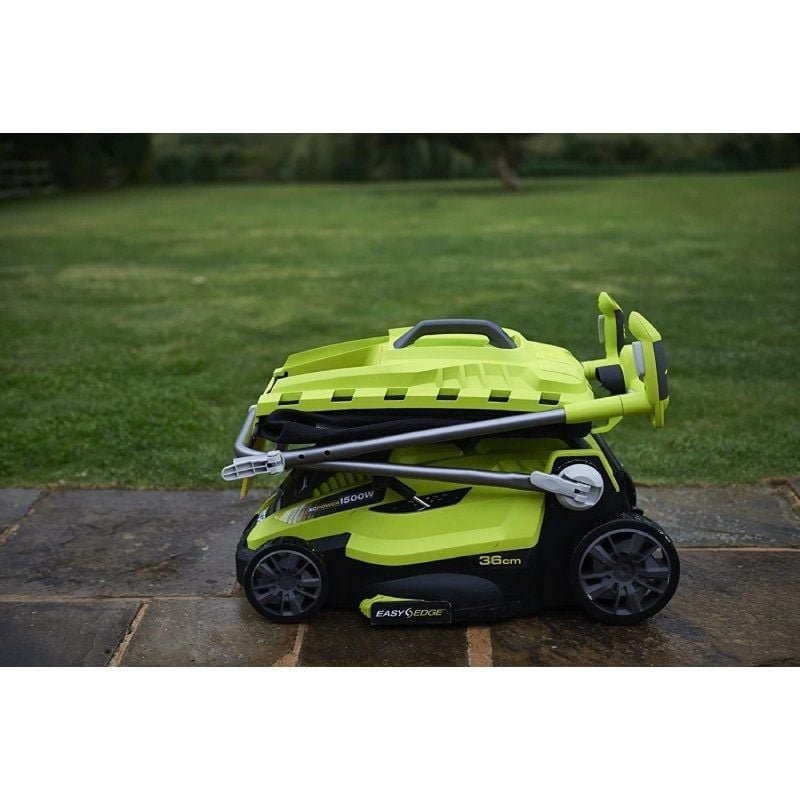 Cortacésped Ryobi RLM15E36H/ 1500W/ Corte Ø36cm/ Incluye Recolector de Hierba 45L y Adaptador Mulching - изображение 5