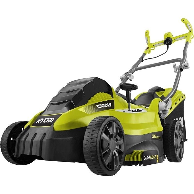 Cortacésped Ryobi RLM15E36H/ 1500W/ Corte Ø36cm/ Incluye Recolector de Hierba 45L y Adaptador Mulching - изображение 2