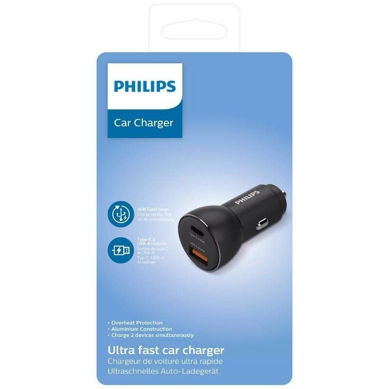 Cargador de Coche Philips DLP2521/ 2xUSB/ 36W - изображение 2