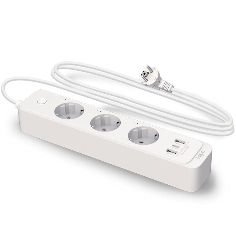 Regleta Inteligente TP-Link Tapo P300/ 3 Tomas de corriente/ 2 USB Tipo-A/ 1 USB Tipo-C/ WiFi/ Blanca - изображение 2