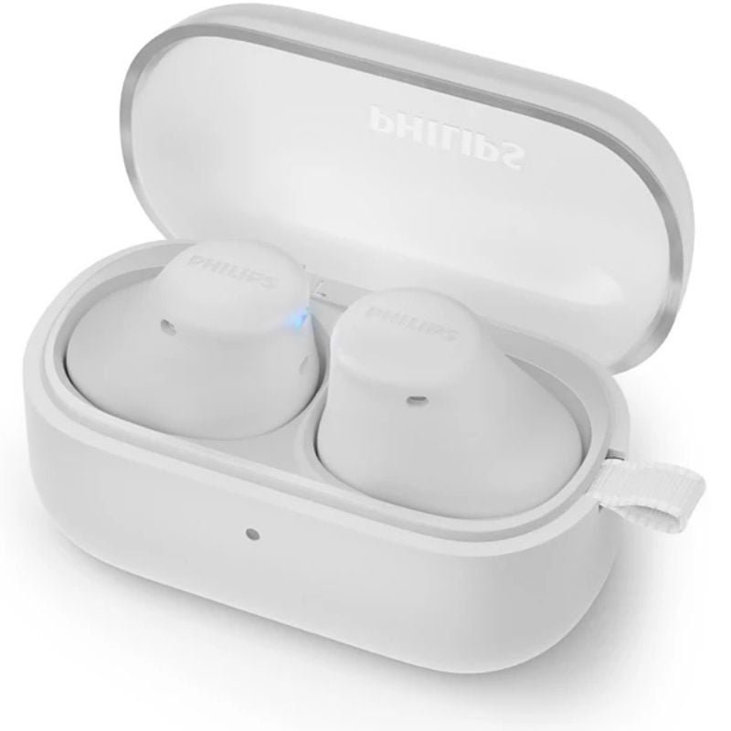 Auriculares Bluetooth Philips TAT2149 con estuche de carga/ Autonomía 6h/ Blancos