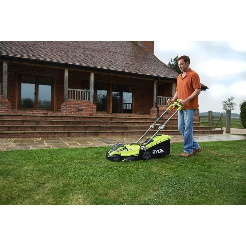 Cortacésped Ryobi RLM15E36H/ 1500W/ Corte Ø36cm/ Incluye Recolector de Hierba 45L y Adaptador Mulching - изображение 3