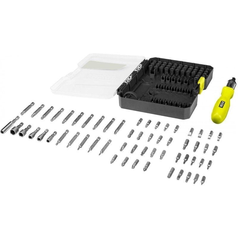 Estuche de 59 Puntas para Atornillar Ryobi RAK59SD / Incluye Destornillador - изображение 3