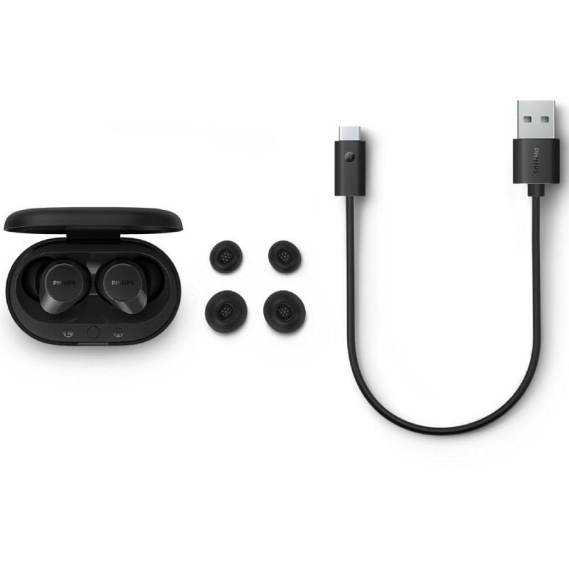 Auriculares Bluetooth Philips TAT1209 con estuche de carga/ Autonomía 6h/ Negros - изображение 5