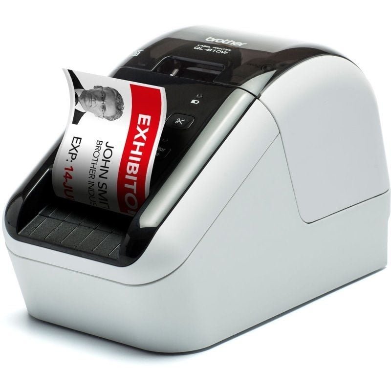 Impresora de Etiquetas Brother QL-810WC/ Térmica/ Ancho etiqueta 62mm/ USB-WiFi/ Blanca y Negra - изображение 4