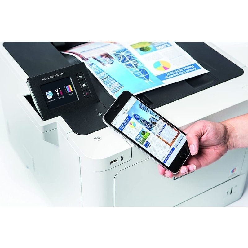 Impresora Láser Color Brother HL-L8360CDW WiFi/ Dúplex/ Blanca - изображение 4