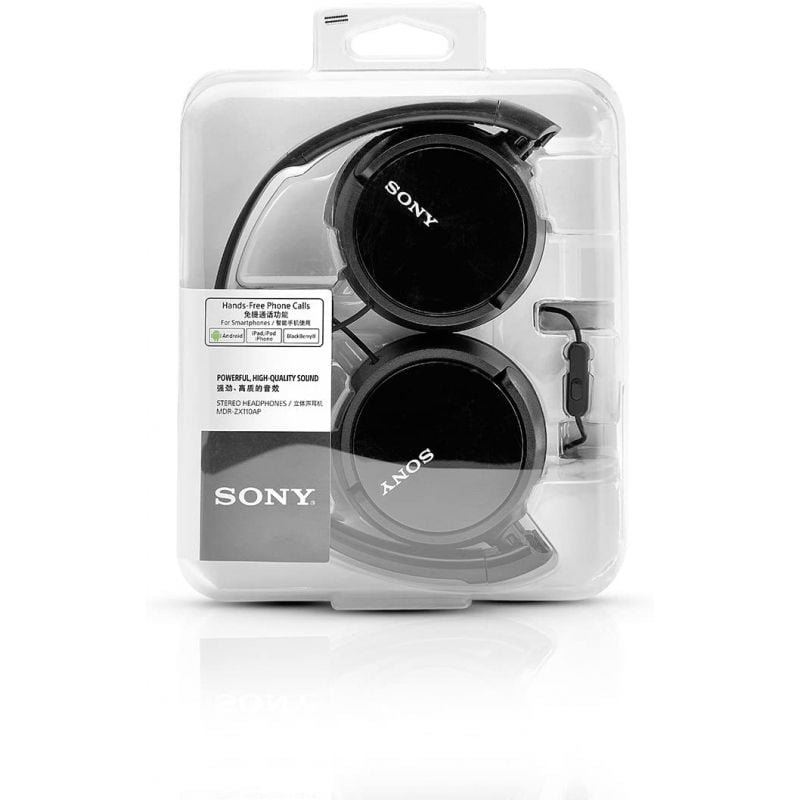 Auriculares Sony MDRZX110APB/ con Micrófono/ Jack 3.5/ Negros - изображение 5