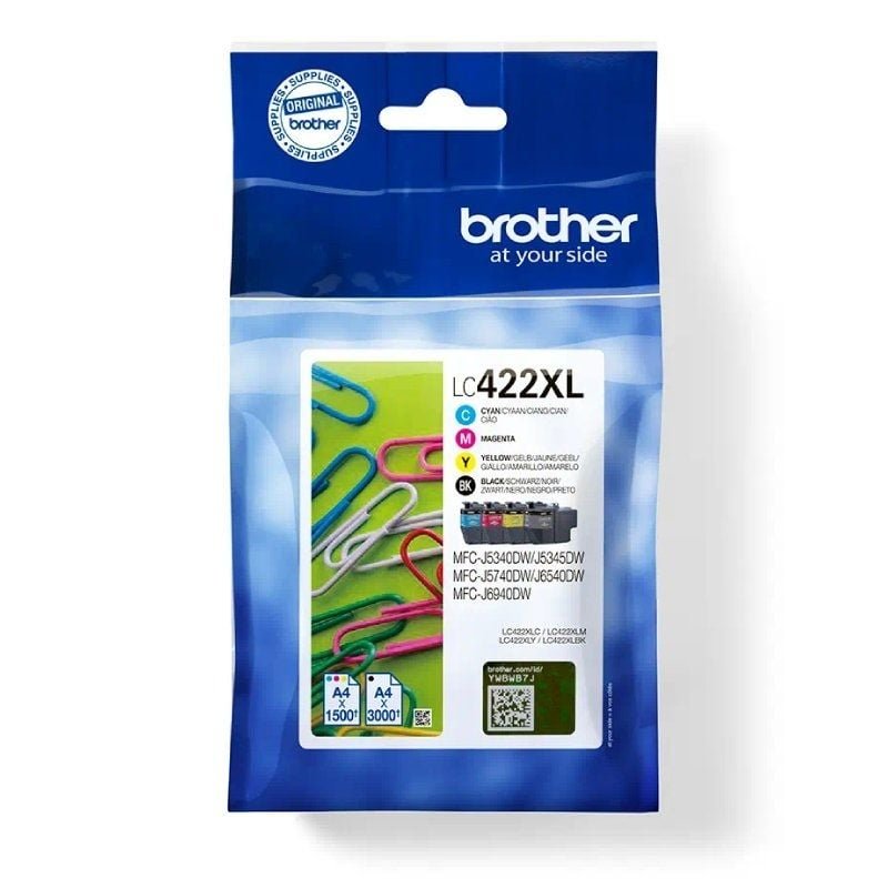 Cartucho de Tinta Original Brother LC-422XL Alta Capacidad Multipack/ Cian/ Magenta/ Amarillo/ Negro - изображение 2