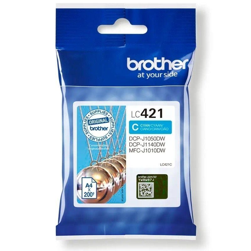 Cartucho de Tinta Original Brother LC421/ Cian - изображение 2
