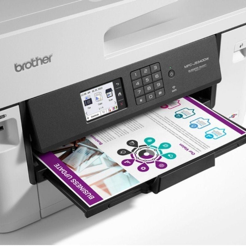 Multifunción A3 Brother MFC-J5340DWE WiFi/ Fax/ Dúplex/ Blanca - изображение 3