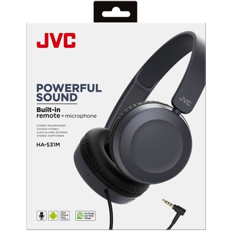 Auriculares JVC HA-S31M/ con Micrófono/ Jack 3.5/ Azules - изображение 4