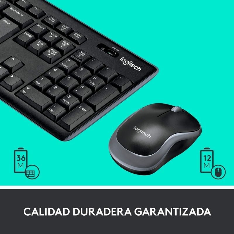 Teclado y Ratón Inalámbricos Logitech Wireless Combo MK270 - изображение 3