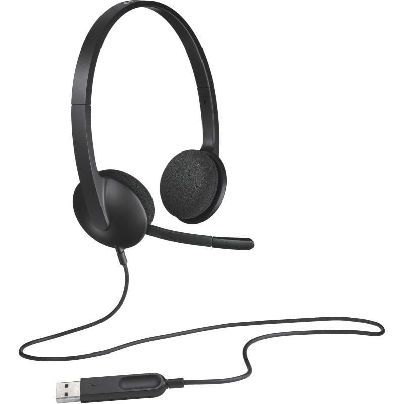 Auriculares Logitech H340/ con Micrófono/ USB/ Negros - изображение 2
