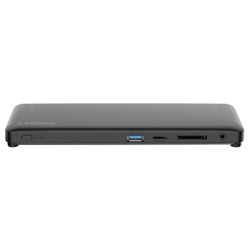 Docking USB Tipo-C 2-Power DOC0117A/ 4xUSB/ 1xUSB Tipo-C PD/ 2xHDMI/ 1xDisplayPort/ 1xJack/ 1xRJ45/ 1xLector Tarjetas SD/ Gris - изображение 2