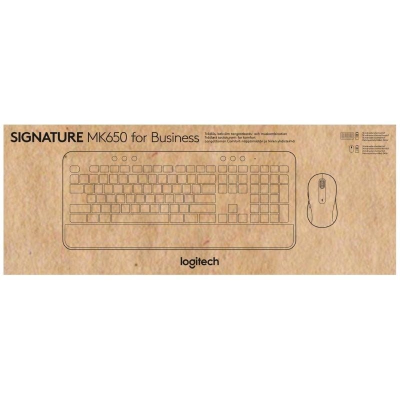Teclado y Ratón Inalámbricos Logitech Signature MK650 for Business 920-010998/ Grafito - изображение 4