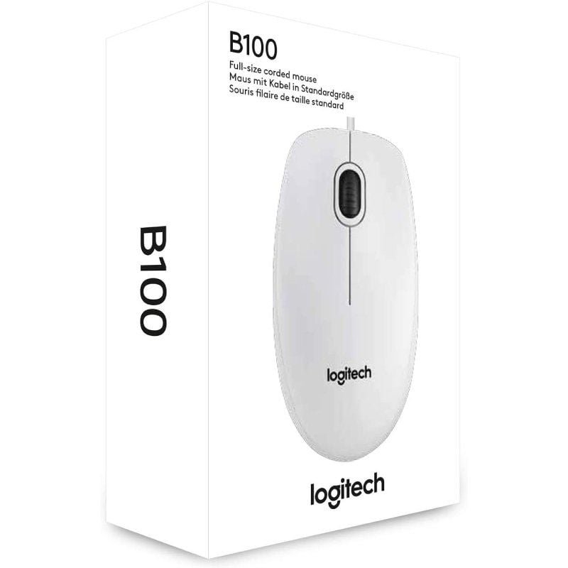 Ratón Logitech B100/ Hasta 800 DPI/ Blanco - изображение 4