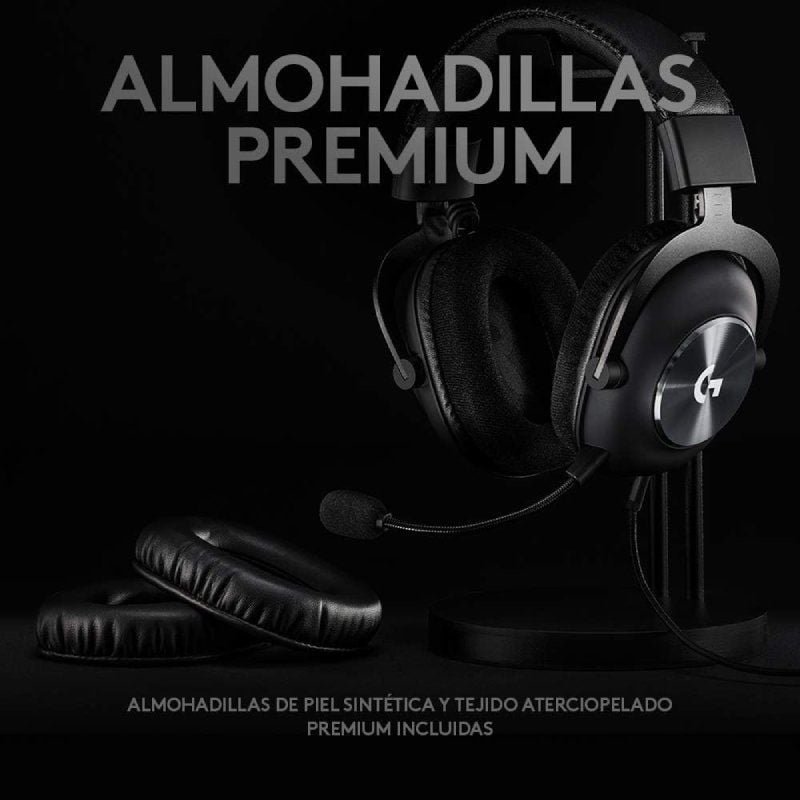 Auriculares Gaming con Micrófono Logitech G Pro X/ Jack 3.5/ USB/ Negros - изображение 5