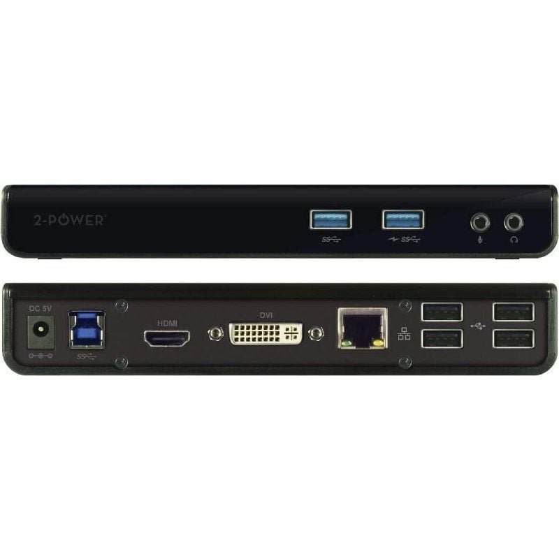 Docking USB 3.0 2-Power DOC0101A/ 1xHDMI/ / 1xDVI/ 6xUSB/ 1xRJ45/ 2xAudio - изображение 2