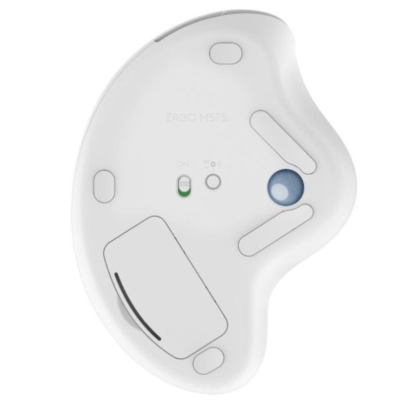 Ratón Trackball Inalámbrico por Bluetooth Logitech ERGO M575/ Hasta 2000 DPI/ Blanco Crudo - изображение 5