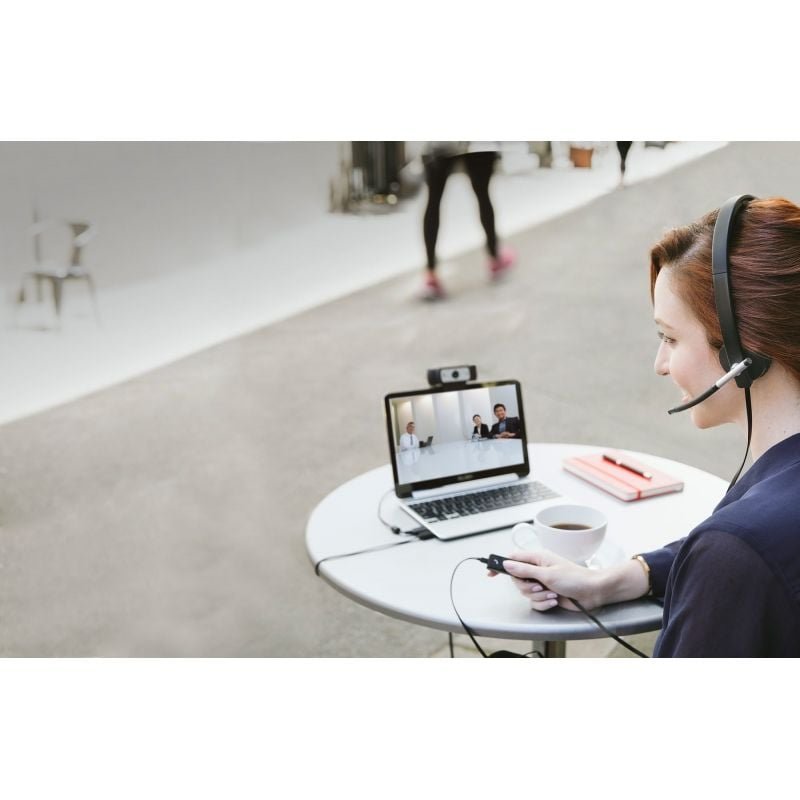 Auriculares Logitech H650e/ con Micrófono/ USB/ Negros - изображение 4