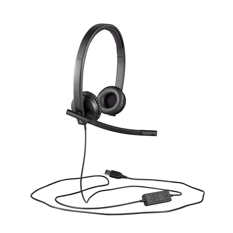 Auriculares Logitech H570E/ con Micrófono/ USB/ Negros - изображение 2