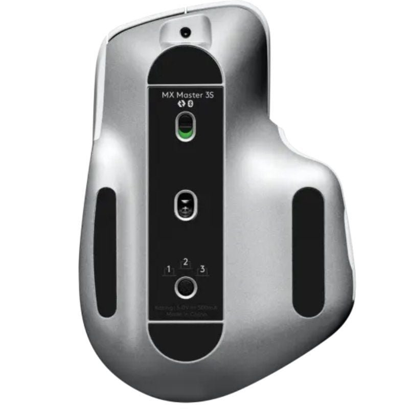 Ratón Ergonómico Inalámbrico por Bluetooth Logitech MX Master 3S/ Batería recargable/ Hasta 8000 DPI/ Gris Pálido - изображение 5