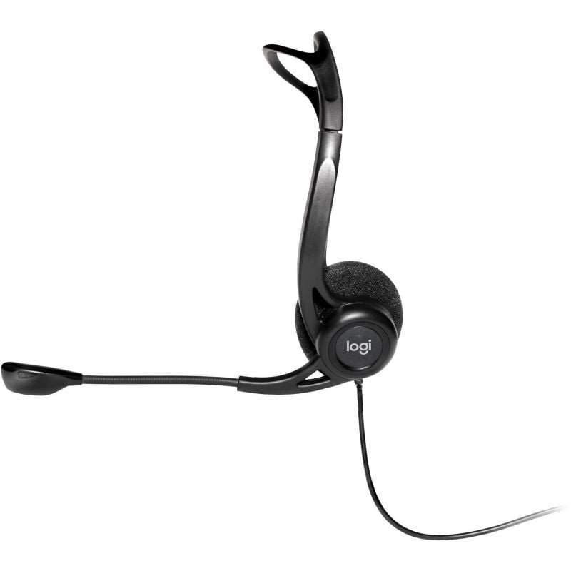 Auriculares Logitech Headset PC 960/ con Micrófono/ USB/ Negros - изображение 3