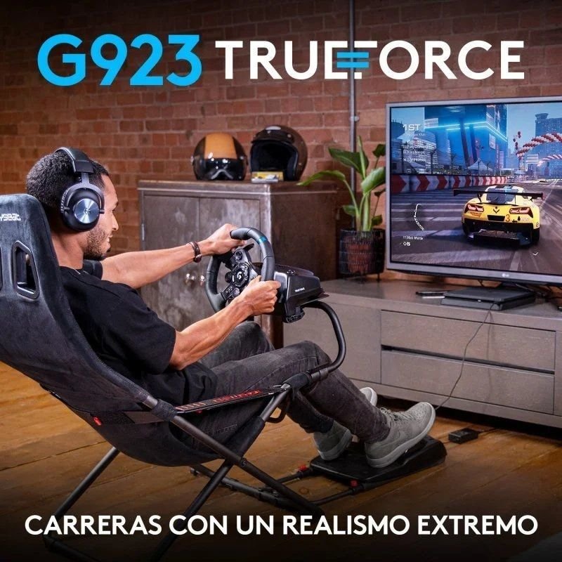 Volante con Pedales Logitech G923 TrueForce para PlayStation PS5/ PC - изображение 5