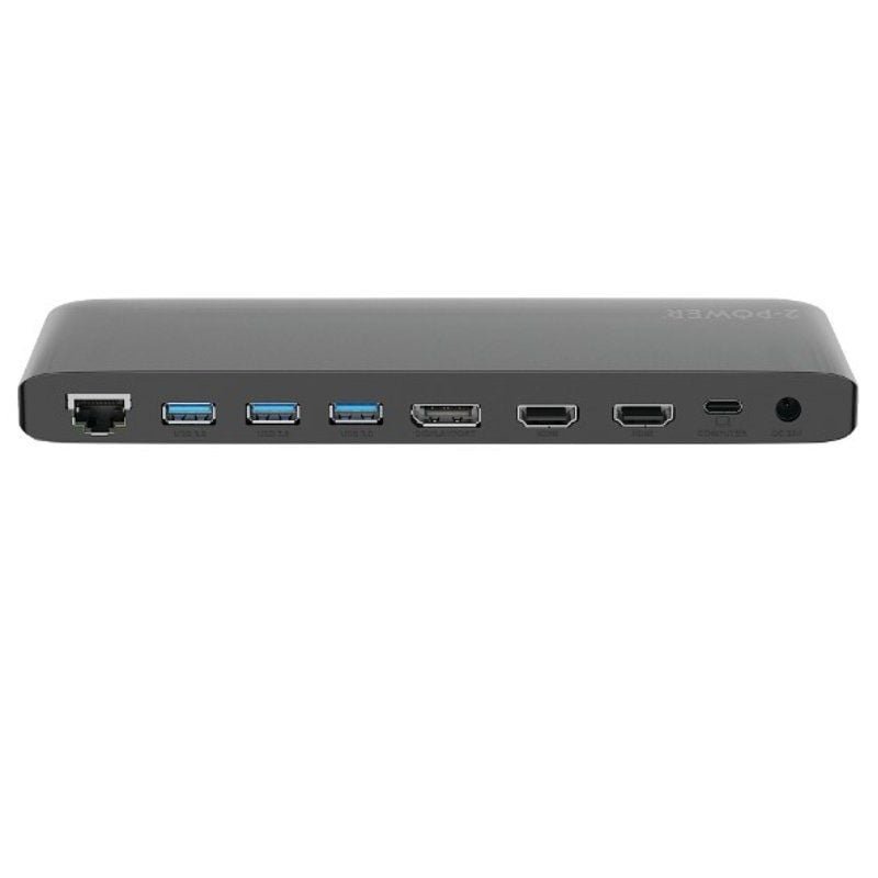 Docking USB Tipo-C 2-Power DOC0117A/ 4xUSB/ 1xUSB Tipo-C PD/ 2xHDMI/ 1xDisplayPort/ 1xJack/ 1xRJ45/ 1xLector Tarjetas SD/ Gris - изображение 3