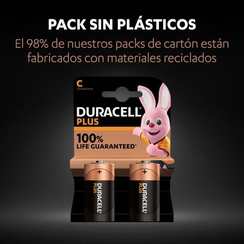 Pack de 2 Pilas C Duracell LR14/ 1.5V/ Alcalinas - изображение 2