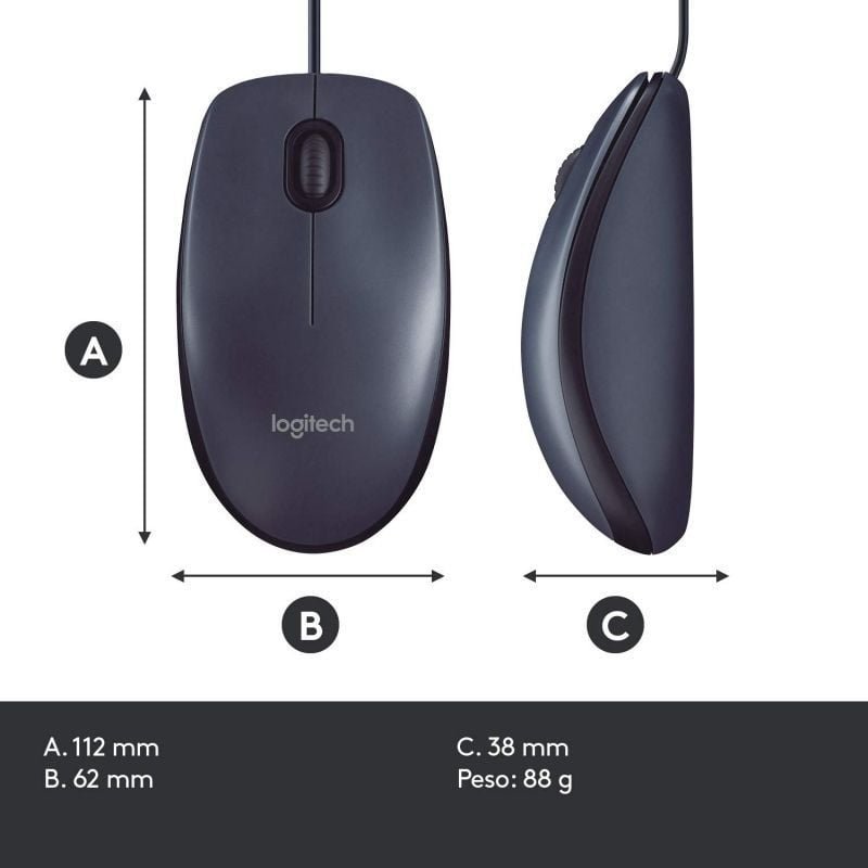 Ratón Logitech B100 OEM/ Hasta 800 DPI - изображение 4