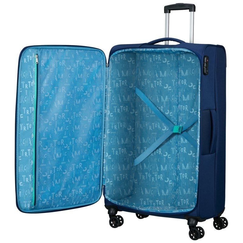Maleta de Cabina American Tourister Sea Seeker Spinner 80cm/ 80x47.5x28.5cm/ 4 Ruedas/ Marino Combate - изображение 3