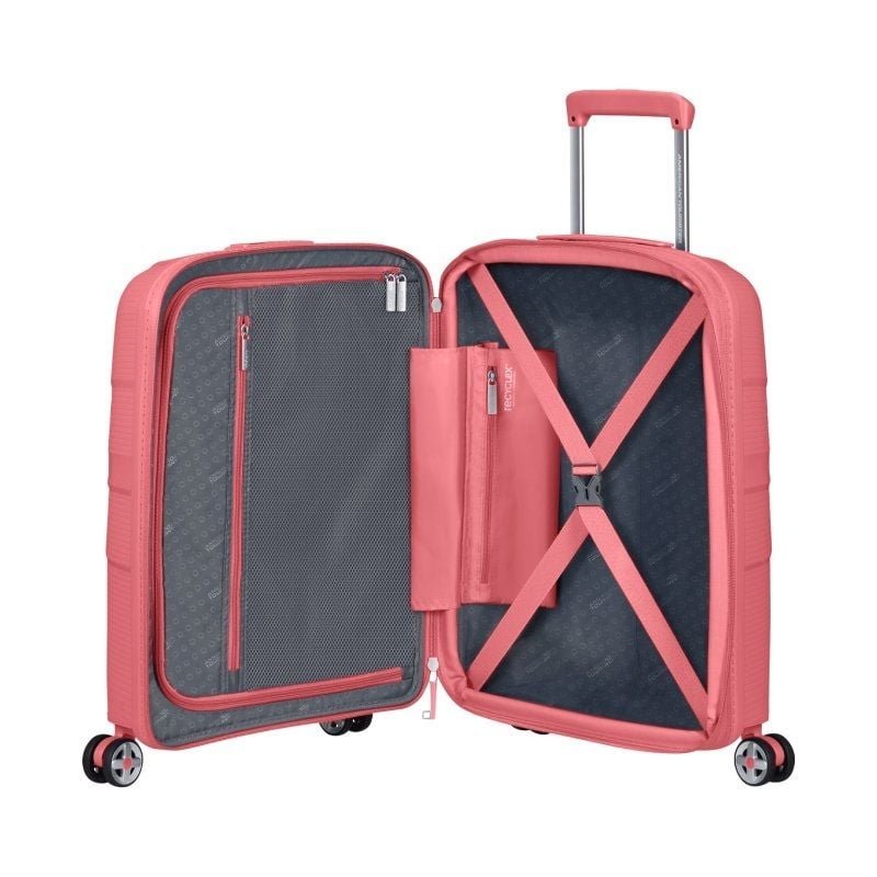 Maleta de Cabina American Tourister Starvibe Spinner 55cm/ 55x40x20cm/ 4 Ruedas/ Coral - изображение 3