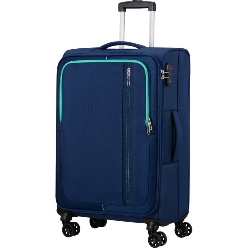 Maleta de Cabina American Tourister Sea Seeker Spinner 68cm/ 68x43x25cm/ 4 Ruedas/ Marino Combate - изображение 2