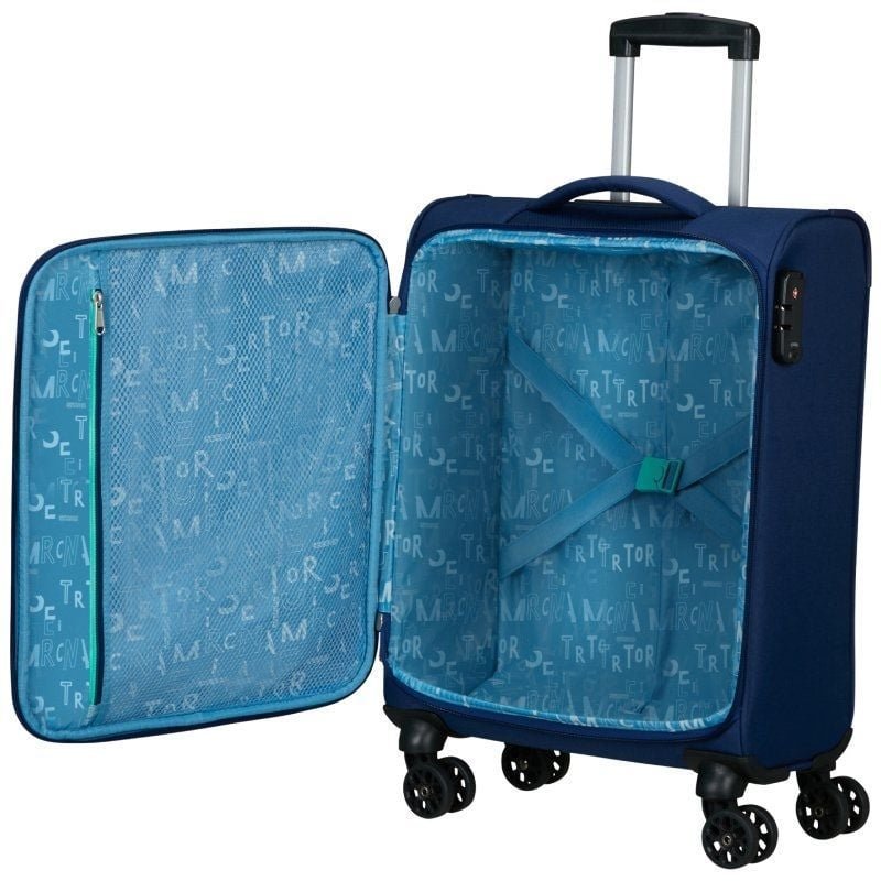 Maleta de Cabina American Tourister Sea Seeker Spinner 55cm/ 55x40x20cm/ 4 Ruedas/ Marino Combate - изображение 3