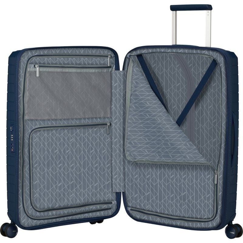 Maleta Mediana American Tourister FastForward Spinner Expansible 68cm/ 68x46x30cm/ 4 Ruedas/ Azul Marino - изображение 3