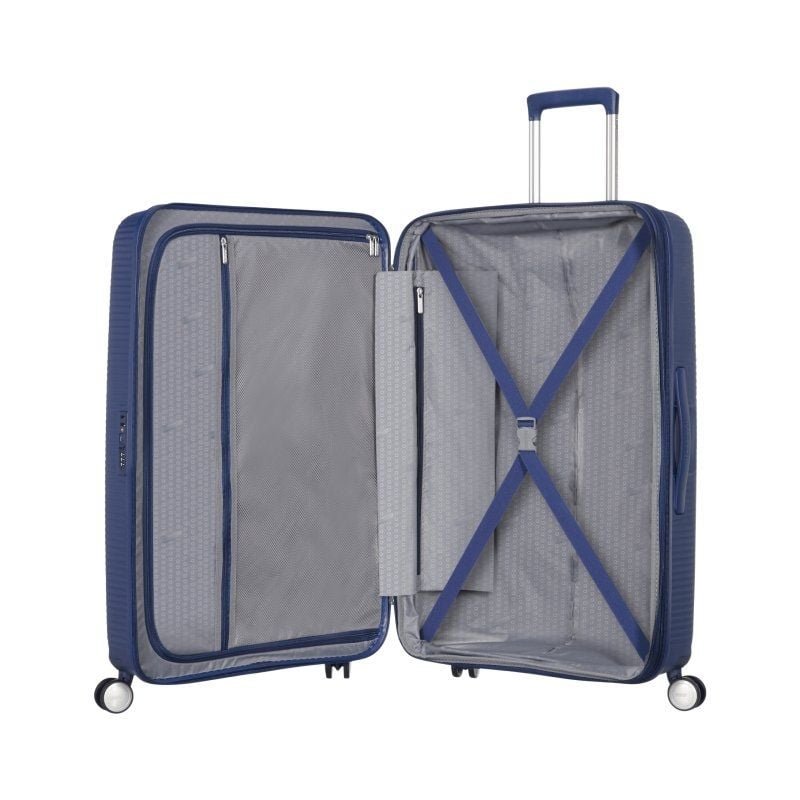 Maleta Mediana American Tourister SoundBox Spinner 67cm/ 67x46.5x29cm/ 4 Ruedas/ Azul Marino - изображение 3