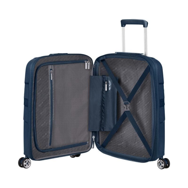 Maleta de Cabina American Tourister Starvibe Spinner 55cm/ 55x40x20cm/ 4 Ruedas/ Azul Marino - изображение 3