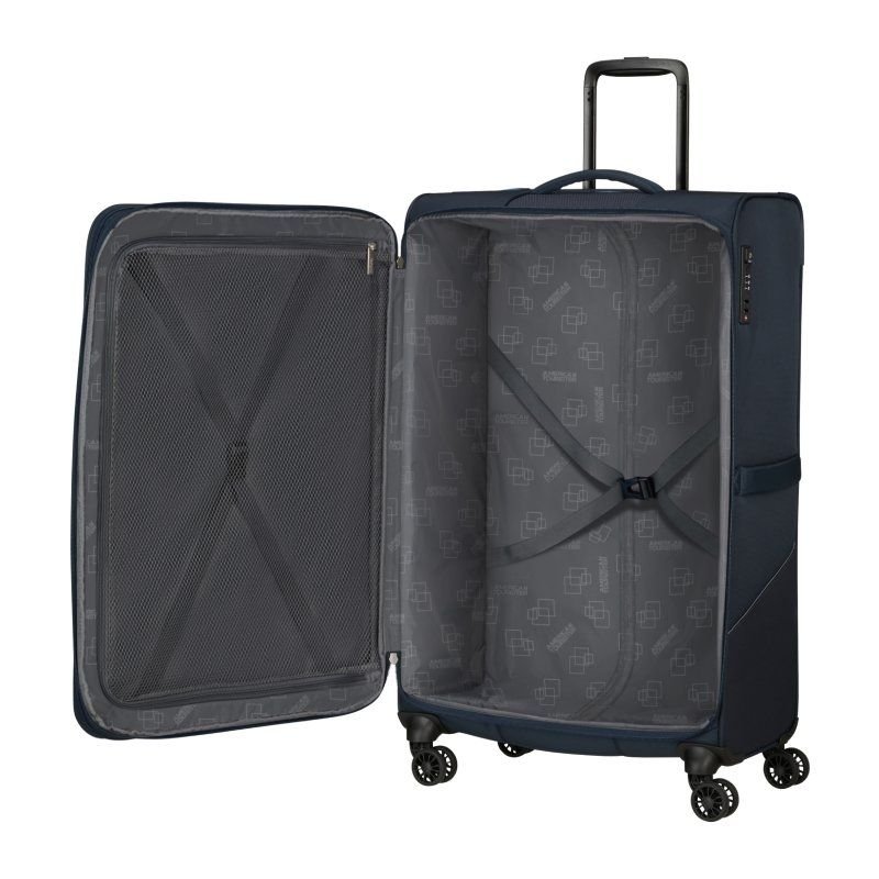 Maleta Grande American Tourister SummerRide Spinner 80cm/ 80x48x30cm/ 4 Ruedas/ Azul Marino - изображение 3