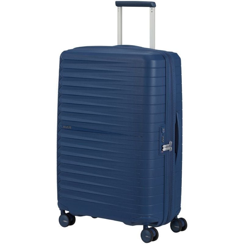 Maleta Mediana American Tourister FastForward Spinner Expansible 68cm/ 68x46x30cm/ 4 Ruedas/ Azul Marino - изображение 2