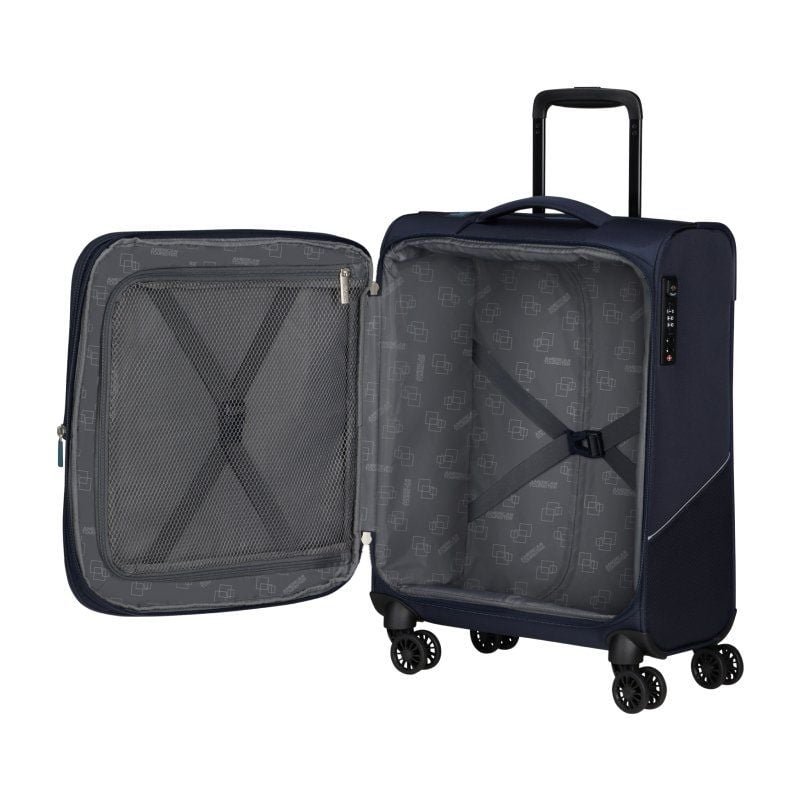 Maleta de Cabina American Tourister SummerRide Spinner 55cm/ 55x40x23cm/ 4 Ruedas/ Azul Marino - изображение 3