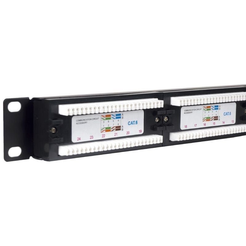 Patch Panel Phasak PU 2420/ 24 Puertos/ Cat.6/ Altura 1U - изображение 2