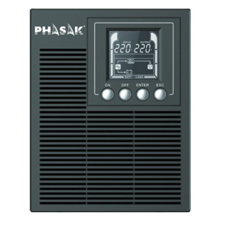 SAI Online Phasak 1000 VA Online LCD/ 1000VA-900W/ 3 Salidas/ Formato Torre - изображение 2