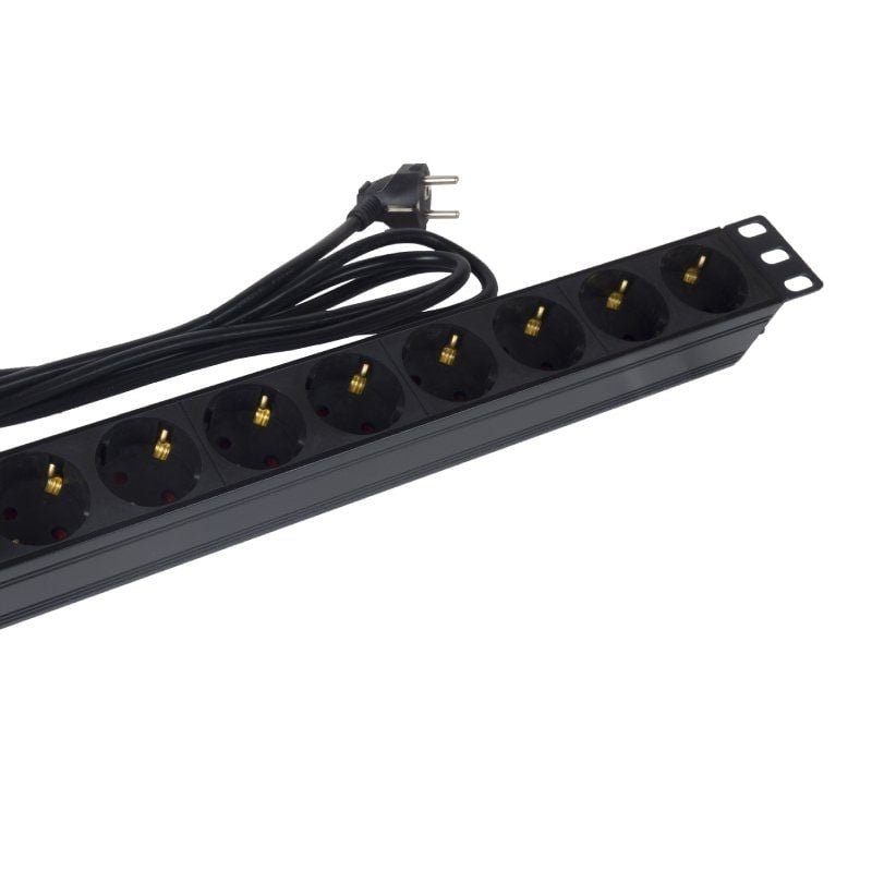 Regleta con Interruptor Phasak BNS 1518/ 8 Tomas de Corriente/ Cable 1.5m/ Negro - изображение 2