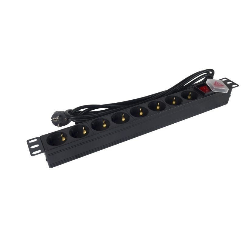 Regleta con Interruptor Phasak BNS 1520/ 8 Tomas de Corriente/ Cable 3m/ Negro - изображение 3