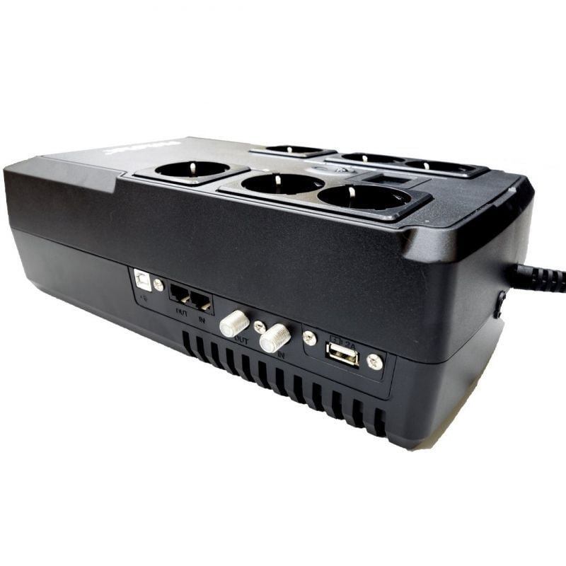 SAI Línea Interactiva Phasak Kryptos 800 VA/ 480W/ 6 Salidas/ Formato Bloque - изображение 3