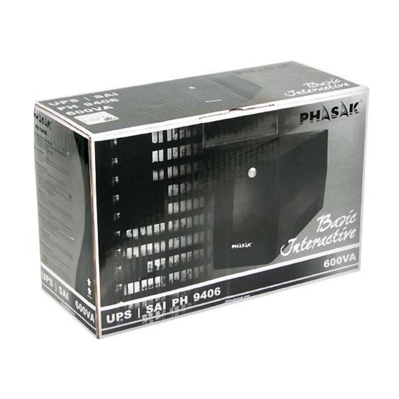 SAI Línea Interactiva Phasak Basic Interactive 600 VA/ 600VA-360W/ 2 Salidas/ Formato Torre - изображение 4