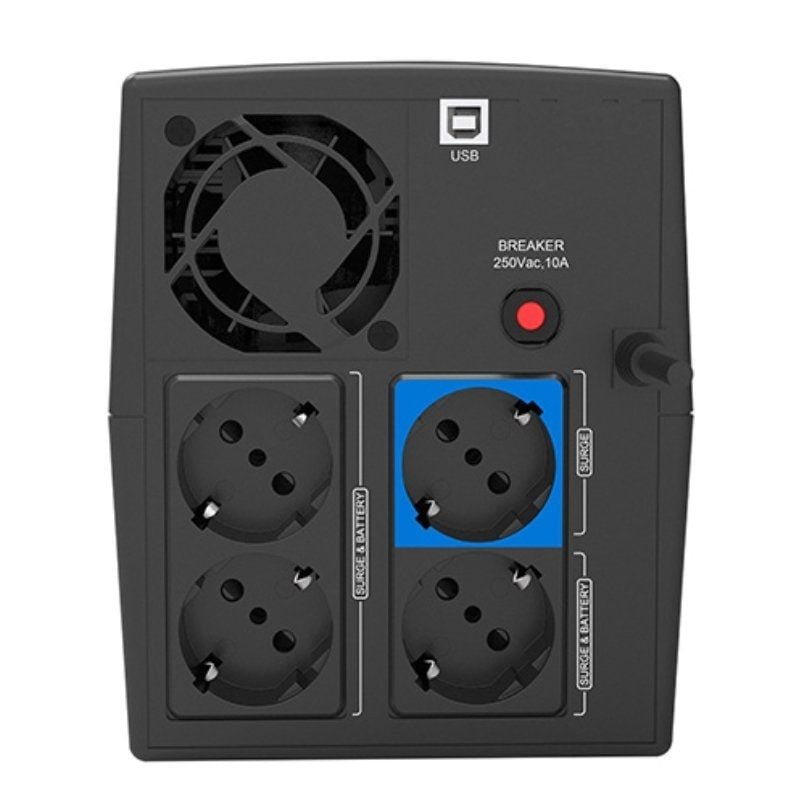 SAI Línea Interactiva Phasak SIRIUS 2260 VA Interactive/ 2260VA-1320W/ 4 Salidas/ Formato Torre - изображение 2