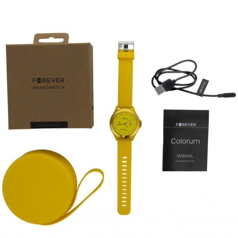 Smartwatch Forever Colorum CW-300/ Notificaciones/ Frecuencia Cardíaca/ Amarillo - изображение 5